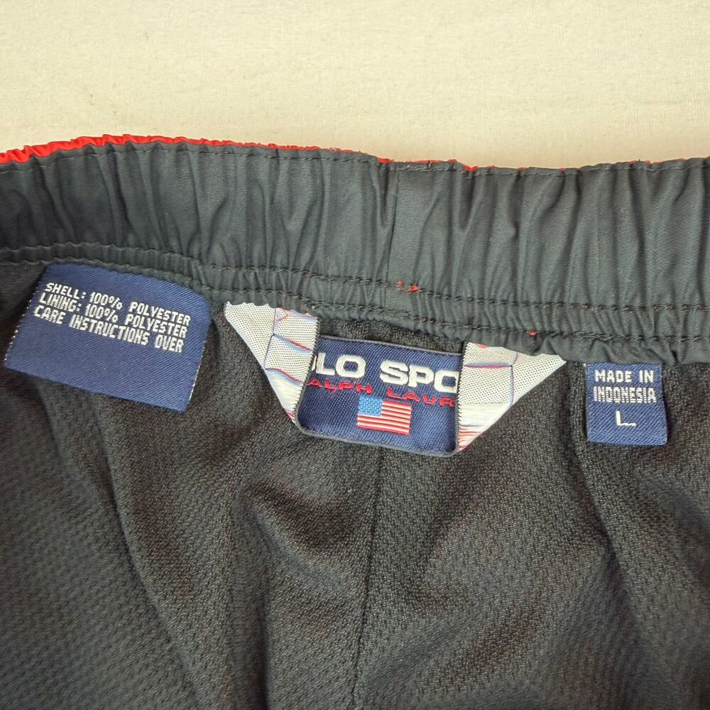 Polo Sport Ralph Lauren Red Windbreaker Pants Size L - Picture 5 of 7